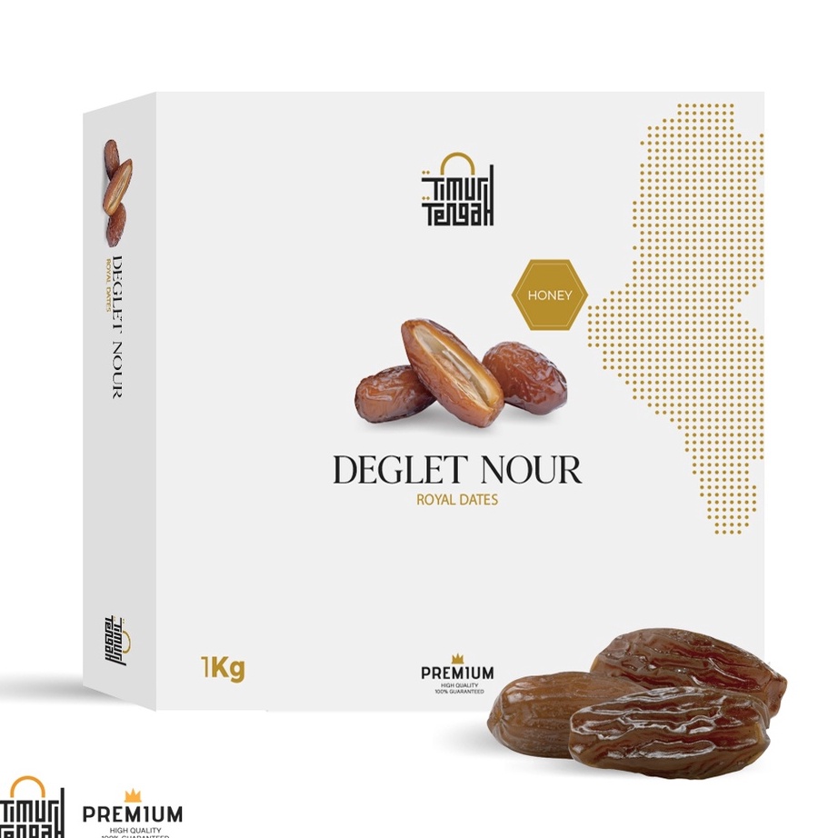 

HOT Timur Tengah Kurma Tunisia Madu 1kg Deglet Noor Honey Premium Original High Quality