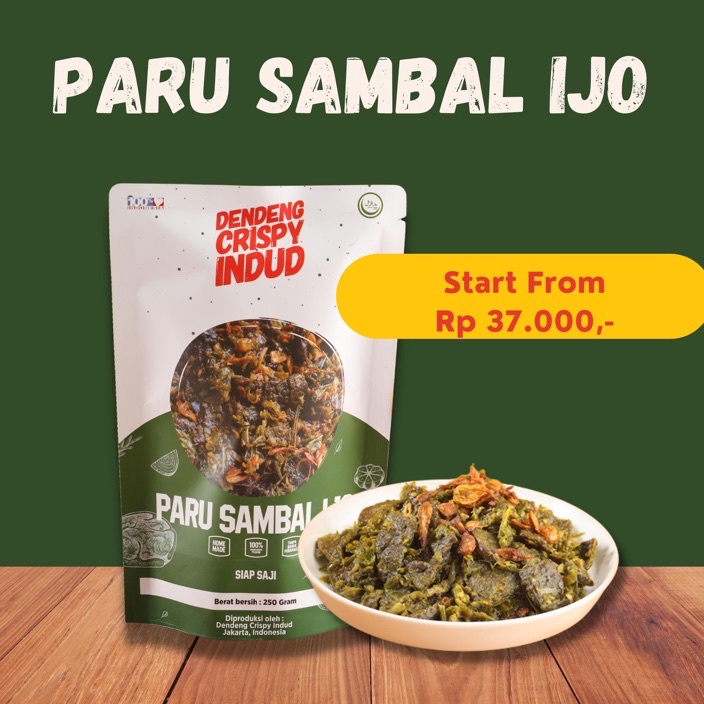 

55 COD Paru Sambal Ijo Indud 125 Gram 25 Gram