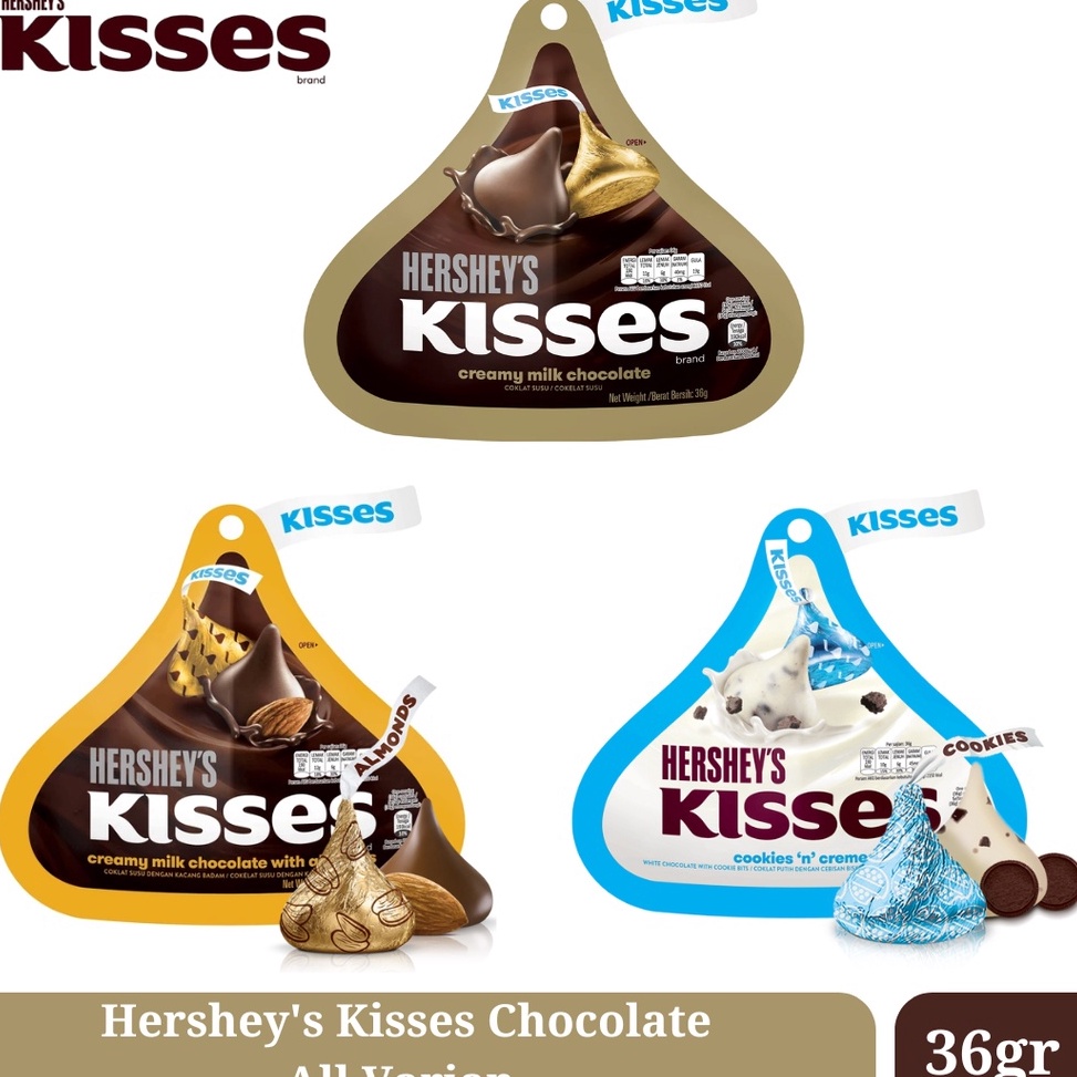 

PROMO ALE Hersheys Kisses Chocolate All Varian 36gr