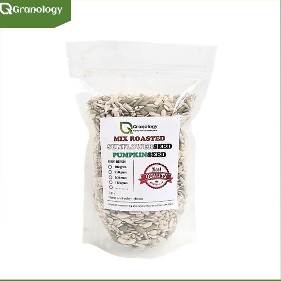 

Swip up Roasted Mix Sunflower Seed dan Pumpkin Seed 5 gram by Granology