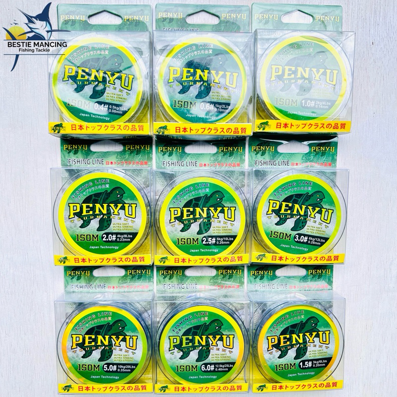 Senar pancing penyu 150meter Penyu turnament/warna bening/transparan/grey