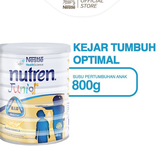 

88 NESTLE Nutren Junior Susu Pertumbuhan Vanila 11 tahun Kaleng 8g