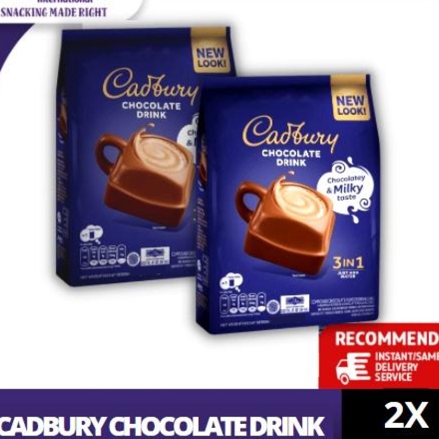 

READY STOK Cadbury Hot Chocolate Drink 3 in 1 Regular 39g minuman coklat premium twinpack