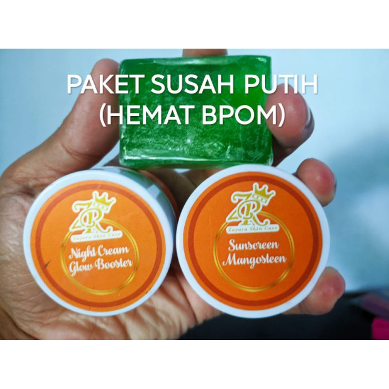 ( BPOM) PAKET SUSAH PUTIH ZAYORA SKINCARE