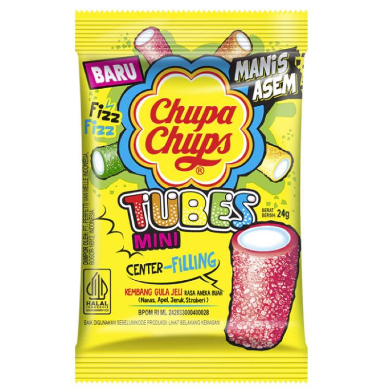 

Chupa Chups Tubes Mini Kembang Gula Jeli 24 g