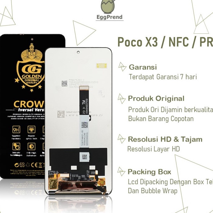Free Ongkir LCD TOUCHSCREEN XIAOMI POCOPHONE X3  X3 NFC  X3 PRO ORIGINAL COMPLETE FULLSET  LCD POCO 