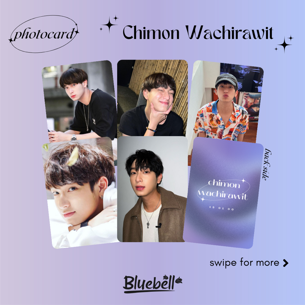 Unofficial Photocard Chimon Wachirawit Ruangwiwat @chimonac Aktor Thailand GMMTV Thaienthu Raikantop