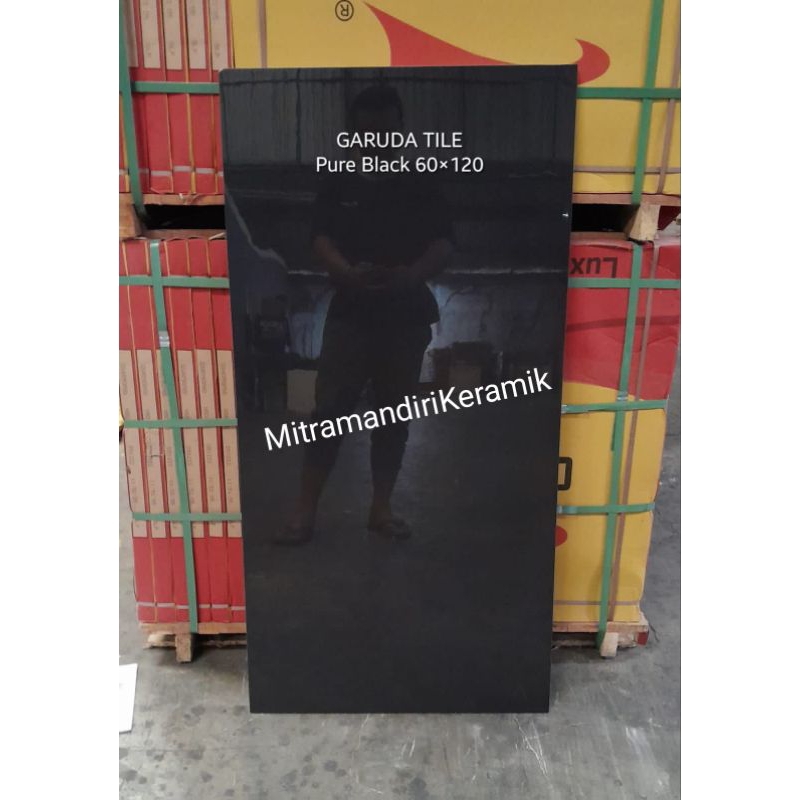 Granite Lantai 60x120 PURE BLACK/GLOSSY/GARUDA TILE
