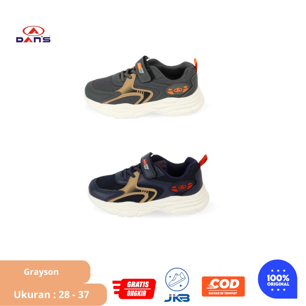 Sepatu Sneakers Anak Cowok Dans Grayson Original