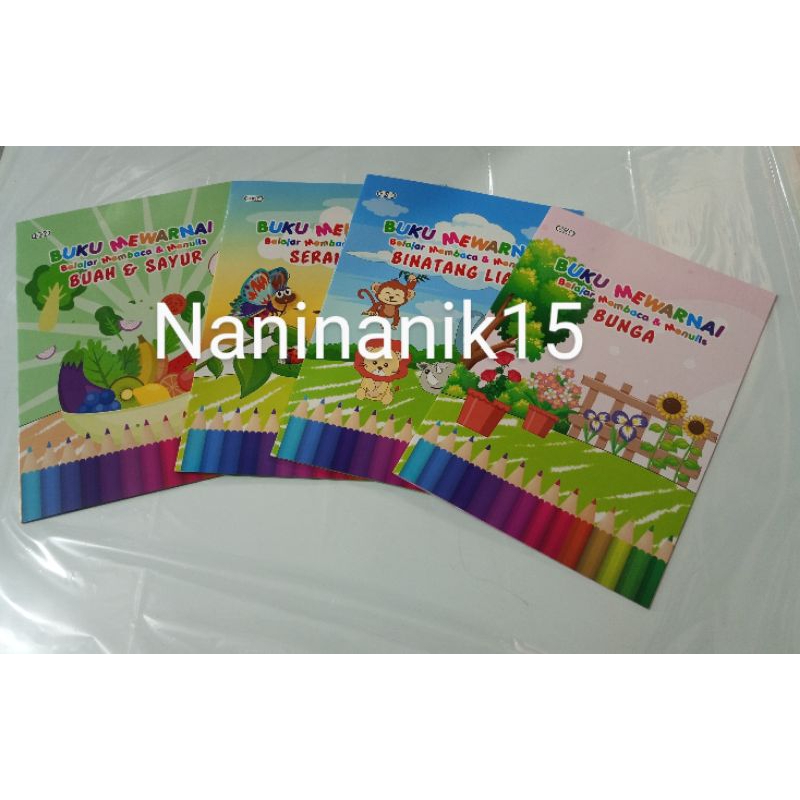 

Buku mewarnai Kiky / Buku belajar Membaca & Mewarnai kiky
