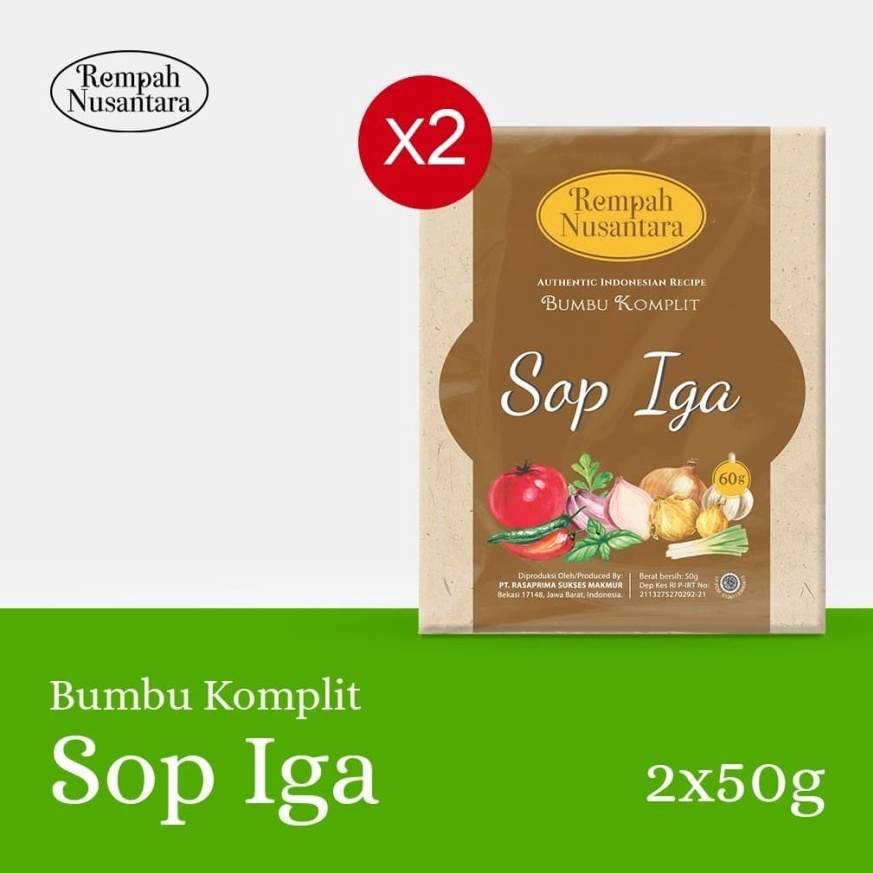 

FLASH SALE Bumbu Sop Iga Seriboe Rempah Nusantara 6 gr 2pcs