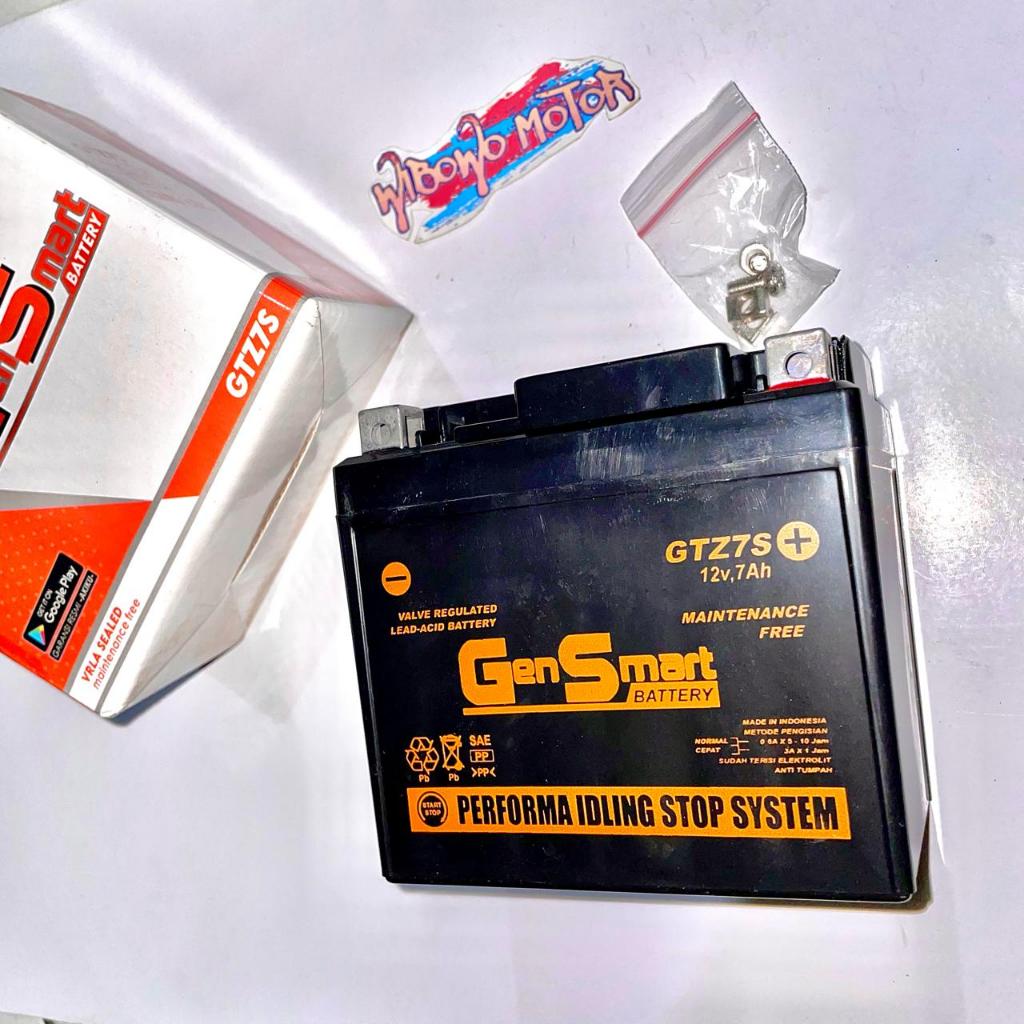 AKI FULL KERING ACCU GTZ7S GS GEN SMART VARIO 125, VARIO 150, CBR 150, SONIC, SATRIA FU
