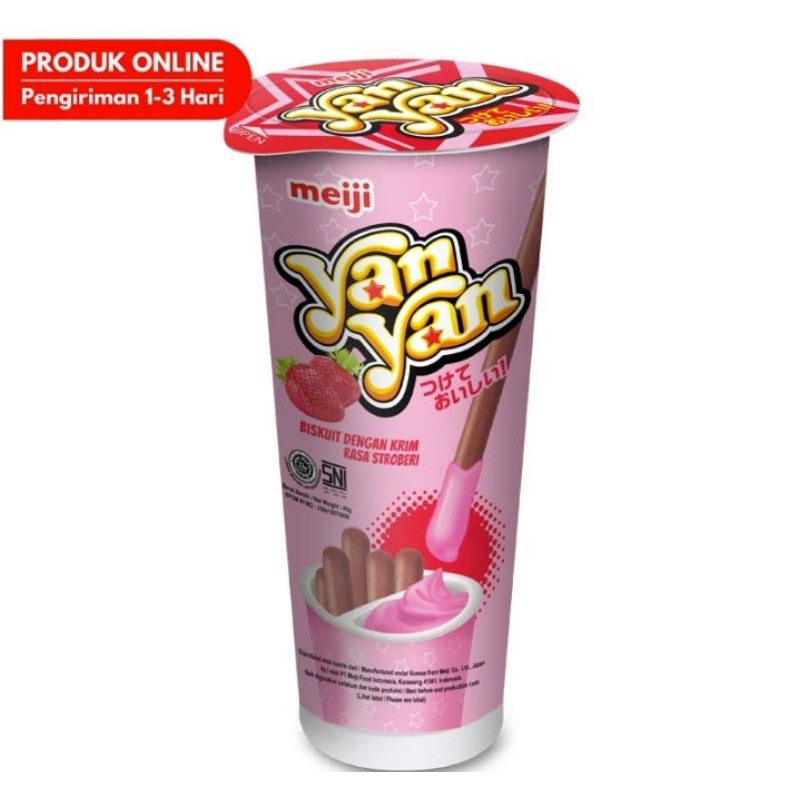 

Meiji Yan Yan Biskuit Strawberry Cup 40 g