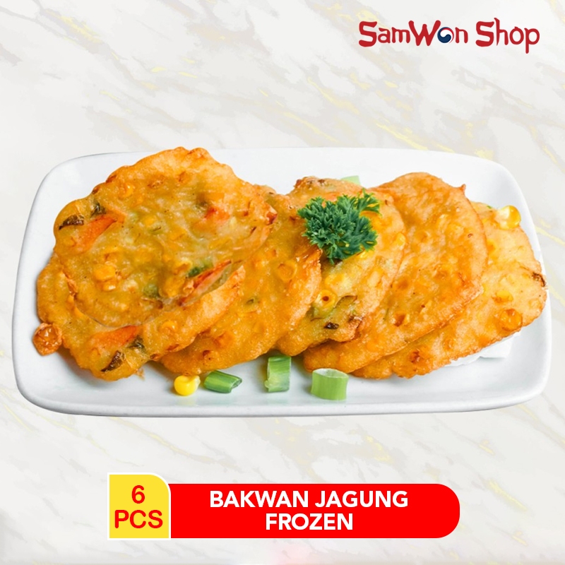 

BAKWAN JAGUNG FROZEN 1 PACK ISI 6 PCS - GORENGAN CEMILAN LEZAT