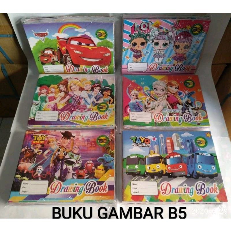 

BUKU GAMBAR B5 ISI 10 PCS / BUKU GAMBAR KECIL