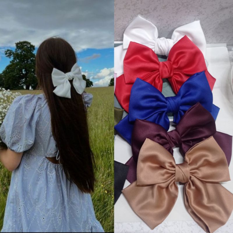 jepit rambut pita/ jepit wanita korea/ jepit rambut satin