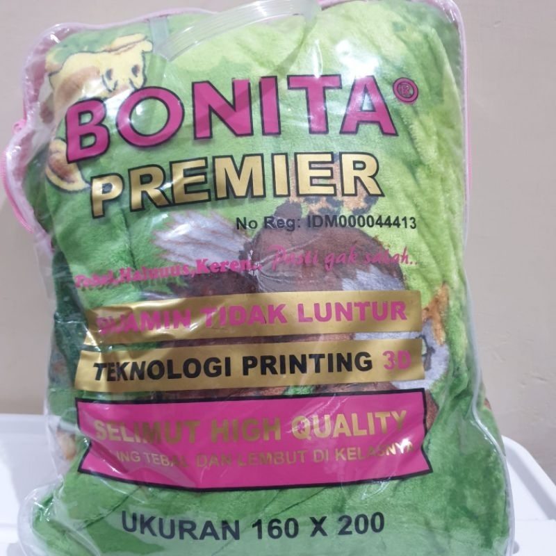 Selimut Bonita Premier 160 x 200 Termurah | brand new