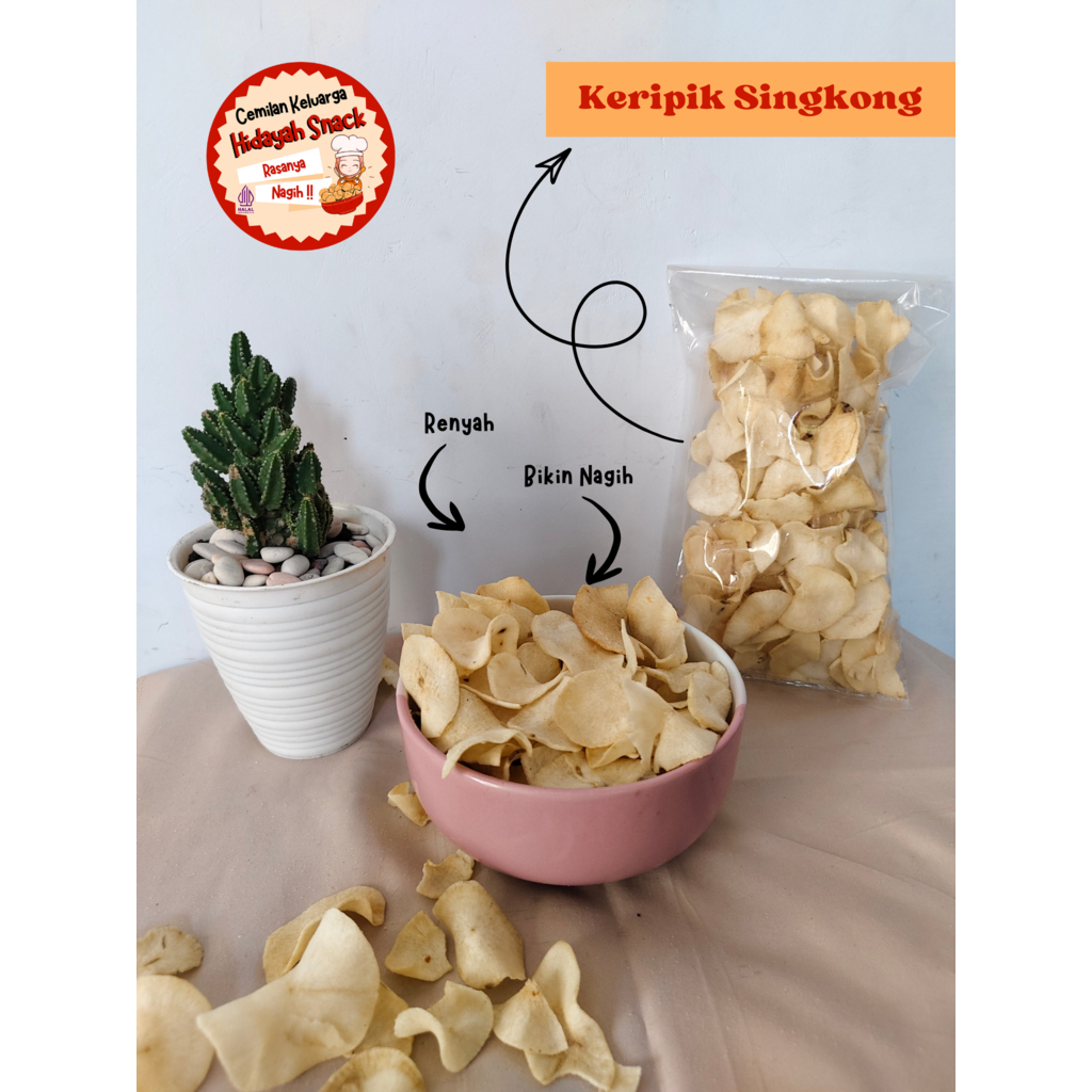 

PROMO!!! Keripik Singkong 500gr enak gurih renyah TERMURAH