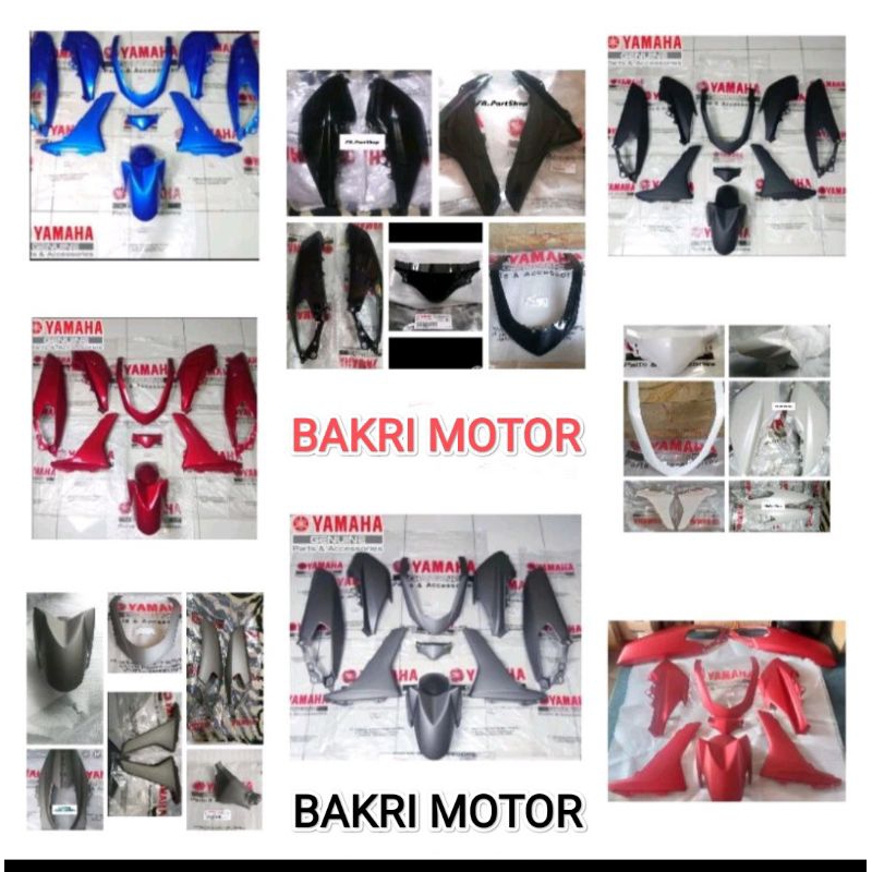 paket full body halus set nmax lama old hitam putih merah original YGP