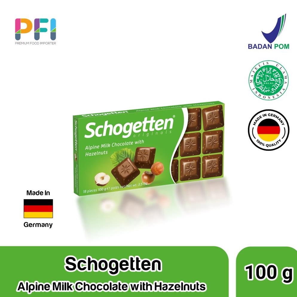 

READY STOK Schogetten Alphine Milk With Hazelnut 1gr