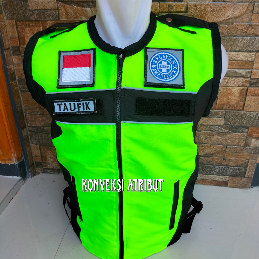 rompi patwal ambulance waterproof