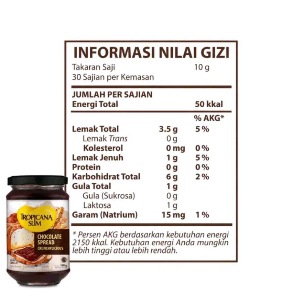 

QH Tropicana Slim Selai Twin Pack Chocolate Spread / Peanut Almond Butter 300gr / Strawberry