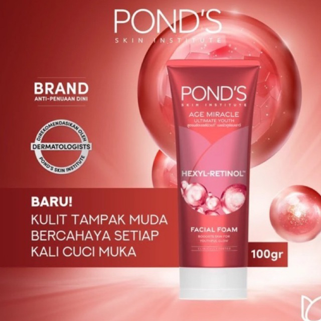pond’s age miracle facial foam 100gr
