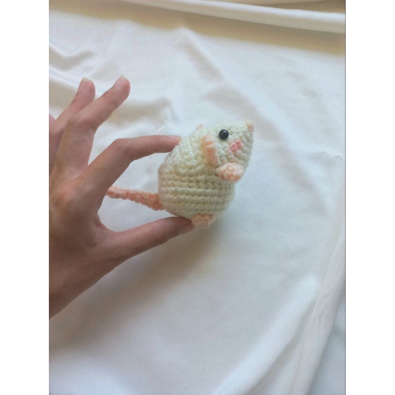crochet mouse boneka rajut amigurumi tikus || crochet keychain gantungan kunci rajut | boneka shio t