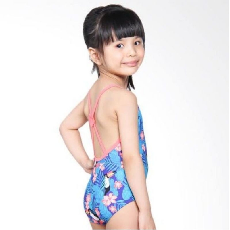 Swimsuit Roxy little tropical girls baju renang anak preloved Roxy ori