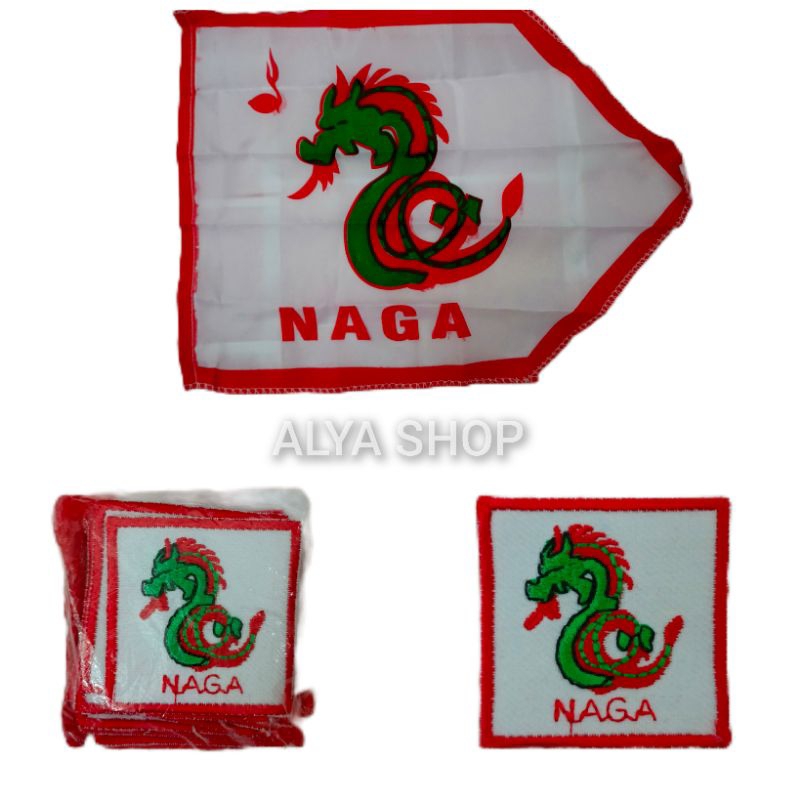 BET REGU NAGA | Bet Tanda Regu Hewan | Bet Tanda Regu Bordir Gambar Hewan | Badge Pramuka