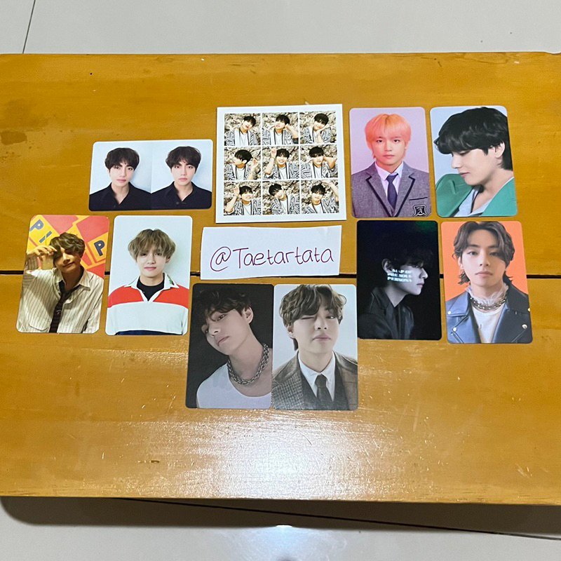 Photocards Album BTS Taehyung V pc holo mbc BE Tear dilan osis pizza