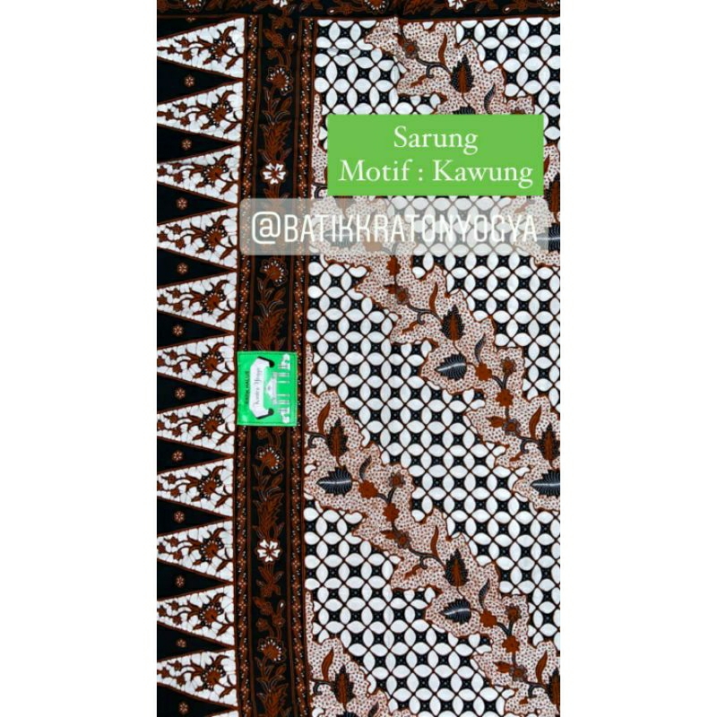 Sarung Batik Kraton Yogya Motif Kawung Yogyaan
