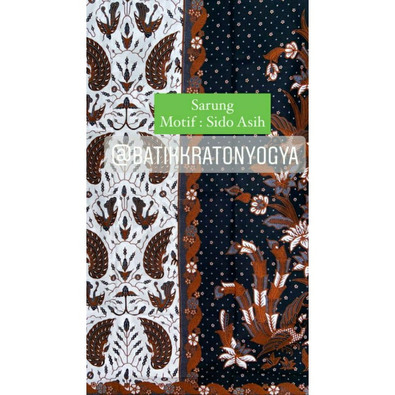 Sarung Batik Kraton Yogya Motif Sidoasih Yogyaan