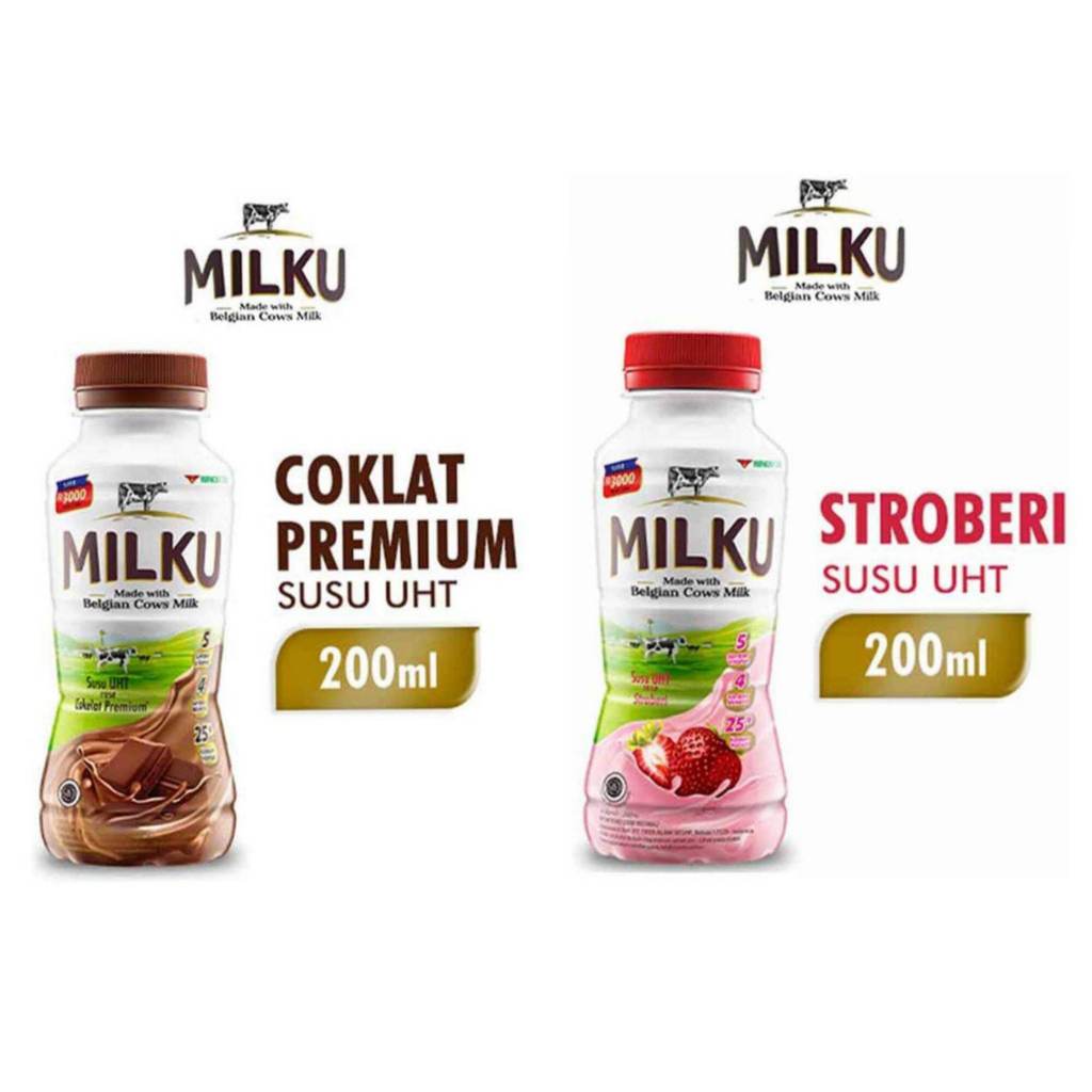 Milku Minuman Susu Botol 200 ml