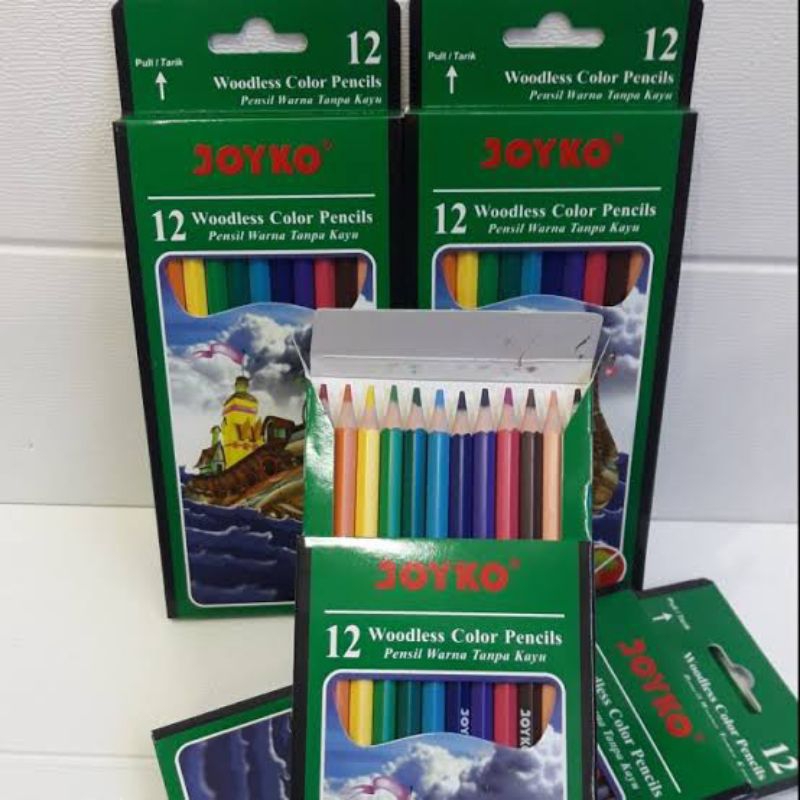 

Pencil Warna Joyko Isi 12 Crayon Warna Pensil Mewarnai