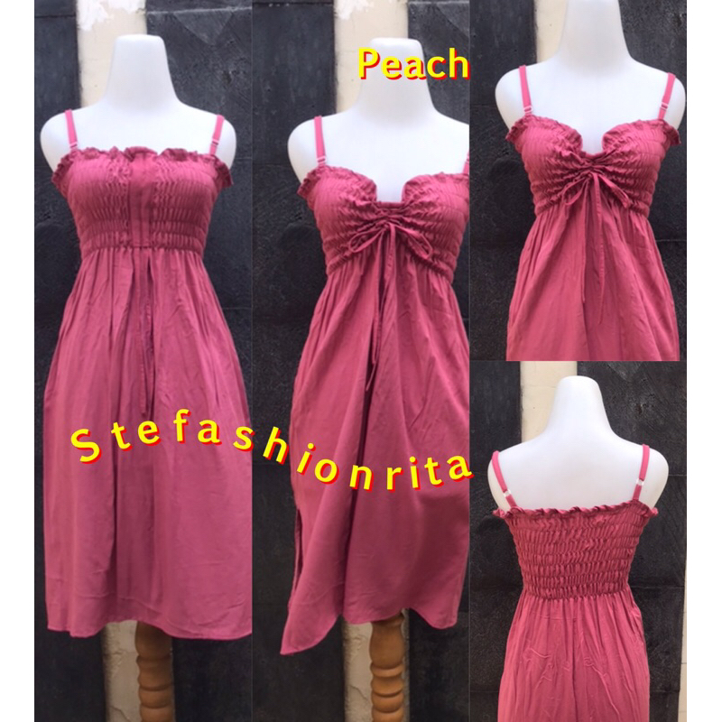 dress serut dress bali kemben serut dress midi dress polos