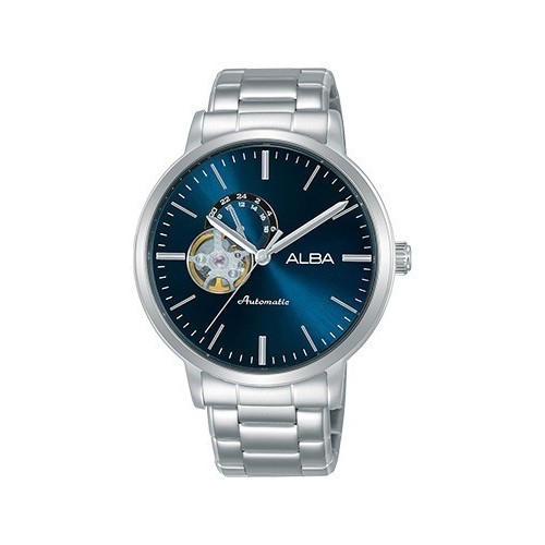 ALBA A9A005X1 Automatic Stainless Steel Blue Dial Jam Tangan Pria