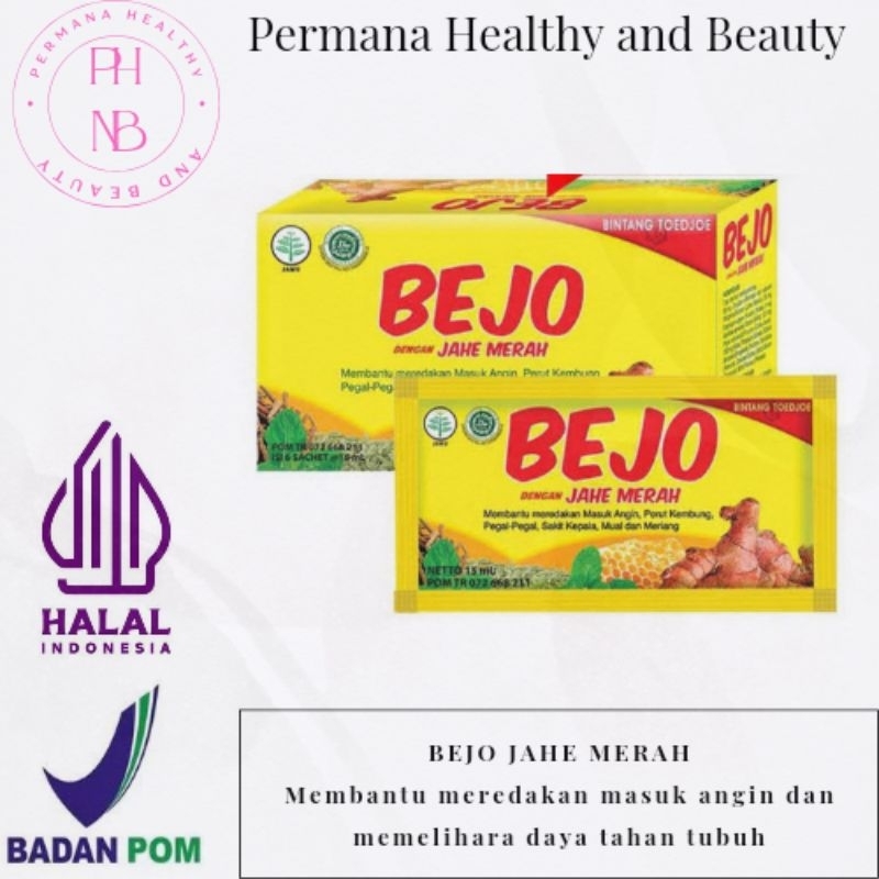 

Bejo Jahe Merah / Bejo Jahe Merah 15ml / Bejo Jahe Merah 1 Box isi 12 Sachet