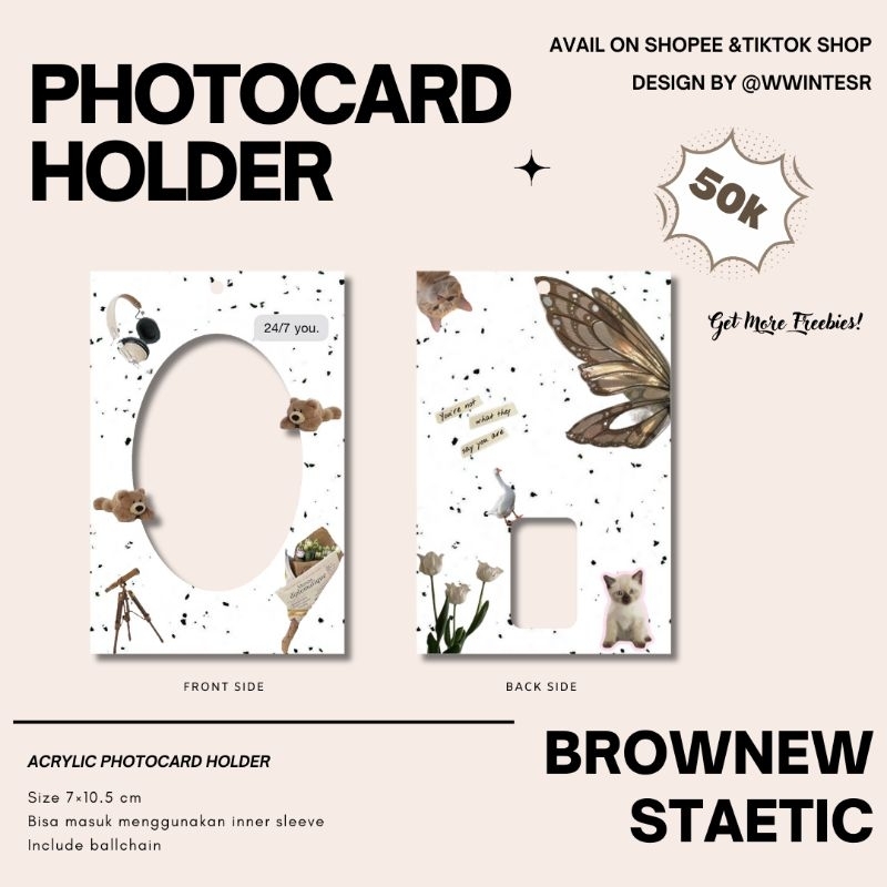 

[PRE-ORDER] Acrylic Card Holder Cahol BrownewStaetic