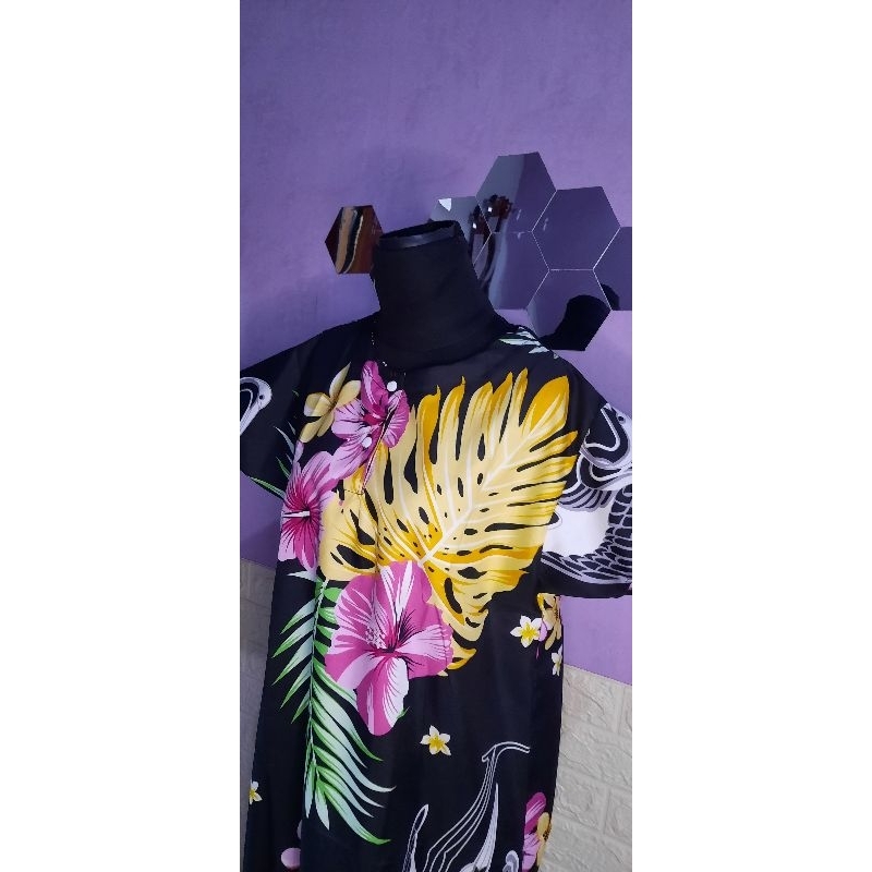 Daster kekinian motif bunga