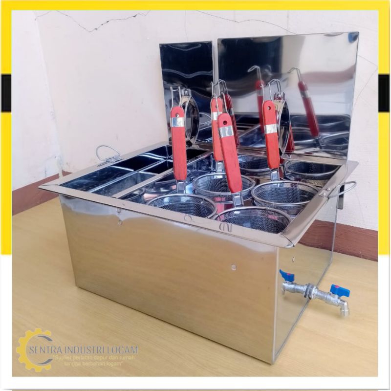 Panci Mie Ayam 4 Lubang - Dandang mie ayam lubang 4 1 set