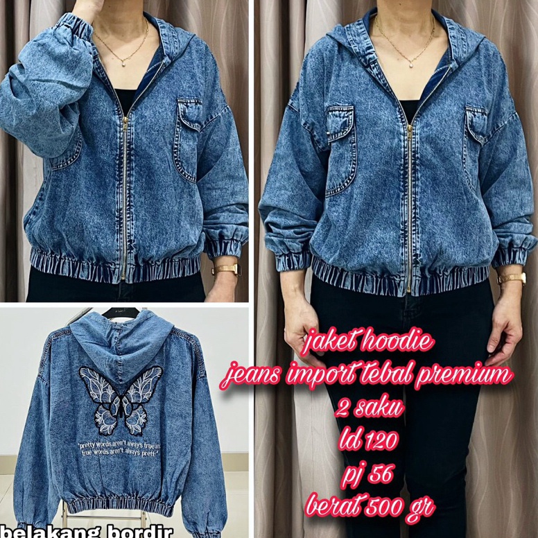 XPRESS JAKET JEANS JUMBO REAL PICT DIFOTO PAKAI KAMERA HP
