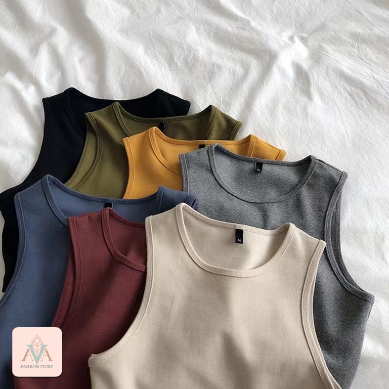 [COD] 7025 Baju Crop Tank Top Wanita dan singlet