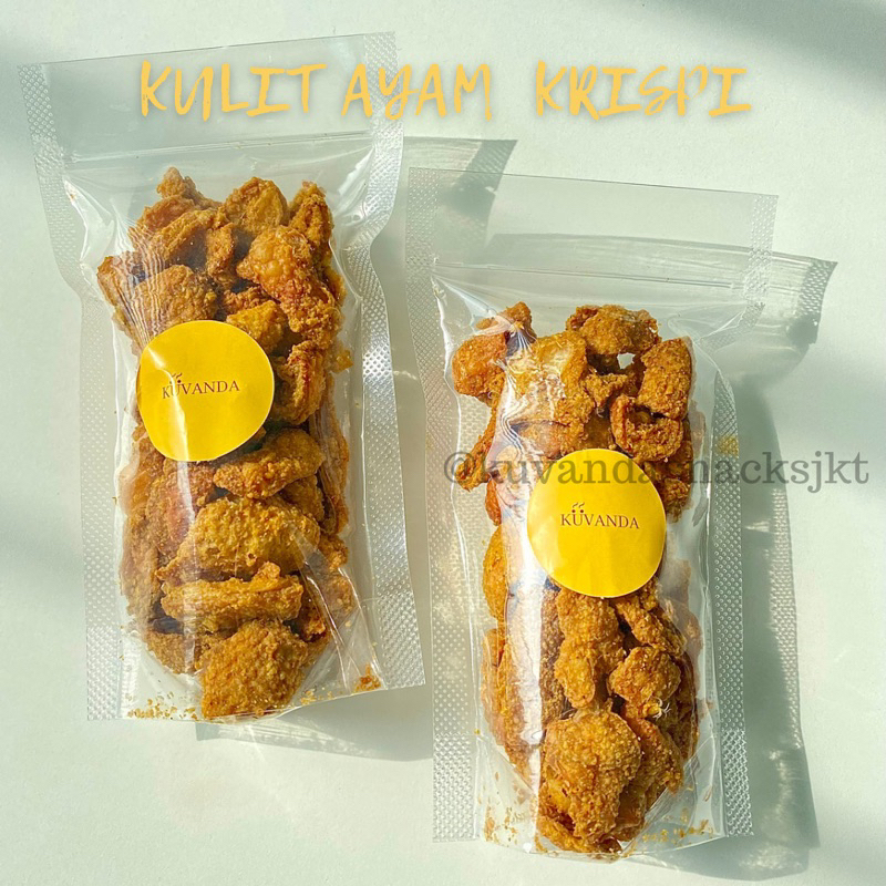 

KULIT AYAM KRISPI 100% KULIT AYAM ASLI DAN KERING TIDAK BERMINYAK!! (REMPAH GURIH)(harga sudah termasuk biya admin shopee)