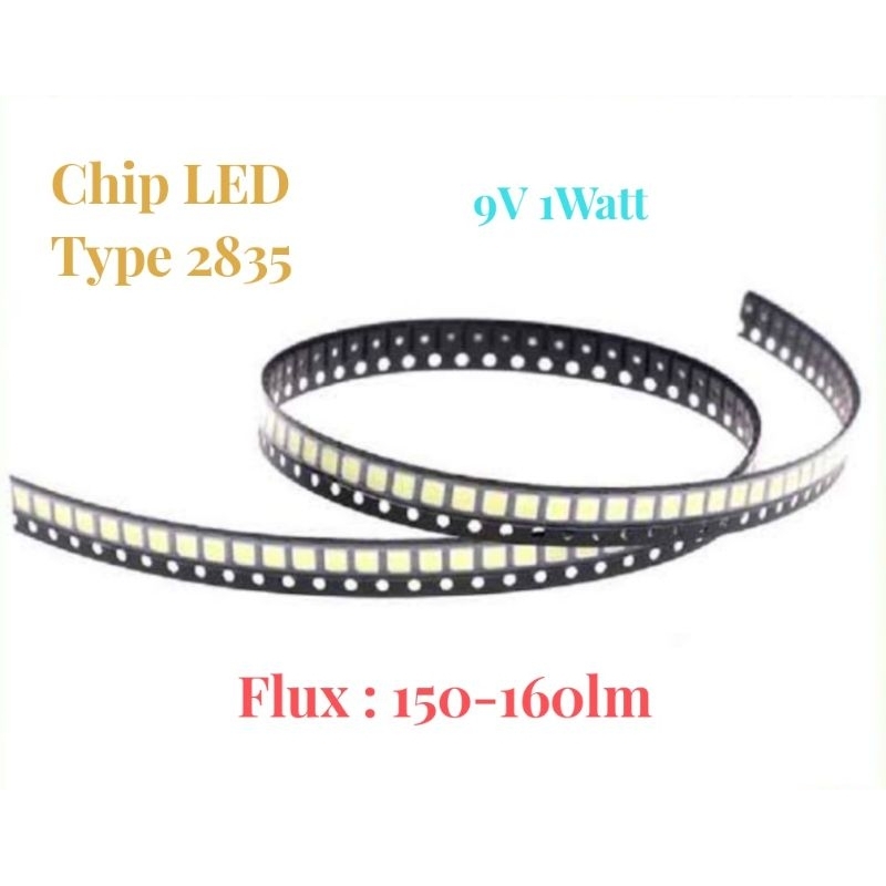 Chip LED Type 2835 9v 1watt