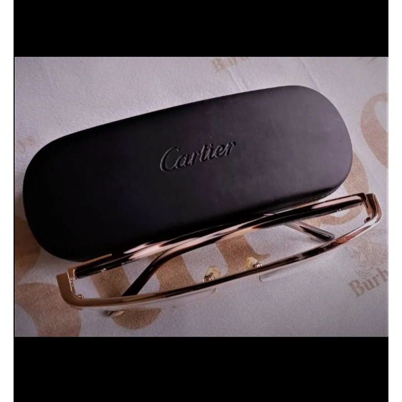 Kacamata CARTIER baca branded - mewah dan elegan- GOLD | Preloved