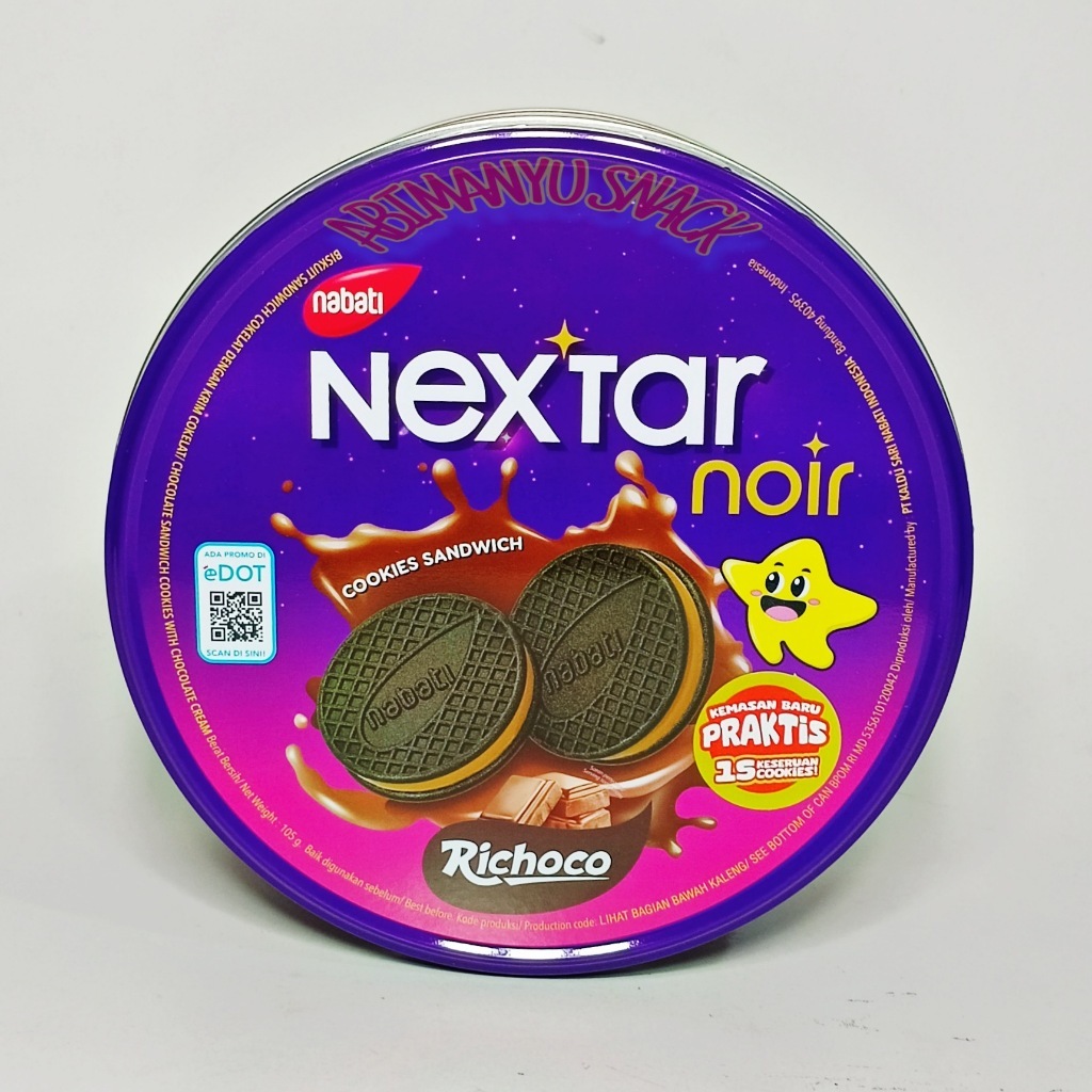 

NEXTAR NOIR KALENG 171 GRAM / NEXTAR RICHOCO COOKIES SANDWICH