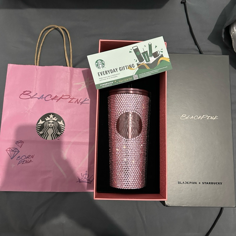 LIMITED TUMBLER STARBUCKS x BLACKPINK LISA PICK RHINESTONES SWAROVSKI LISA’S CHOICE