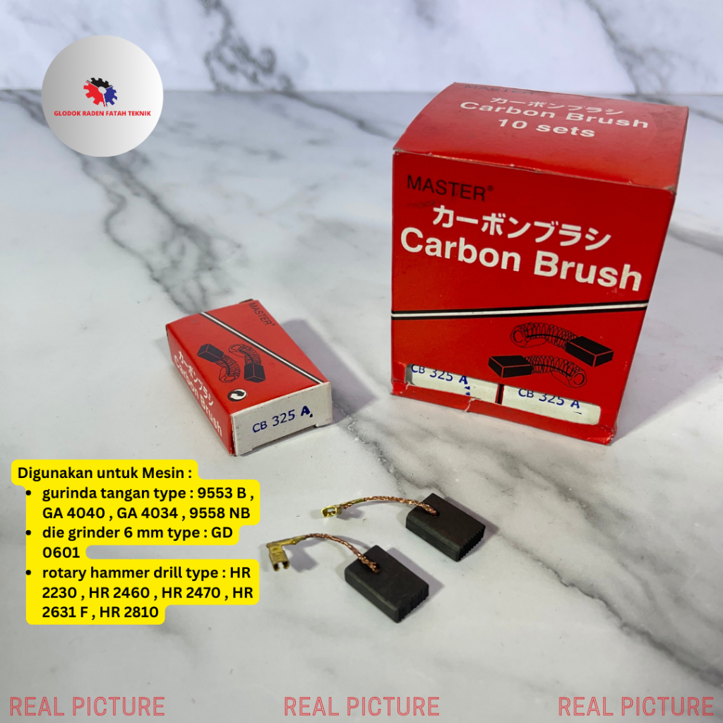 MASTER CARBON BRUSH CB 325 A ARANG GERINDA TANGAN MAKITA / BOR MAKITA