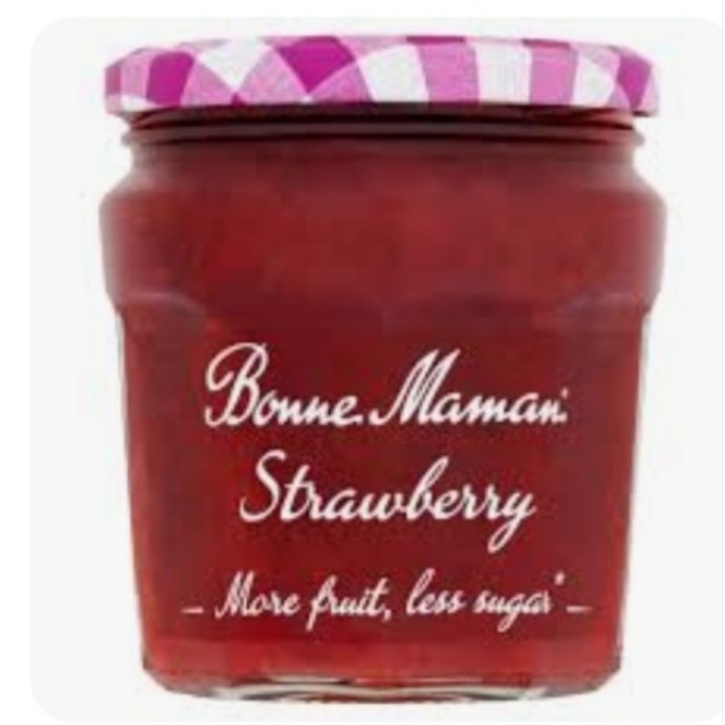 

Bonne maman strawberry jam less sugar 335 gr | selai